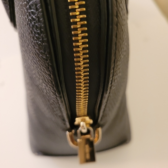 Michael Kors | Mercer Large Leather Dome Satchel, Black - Picture 8 of 16